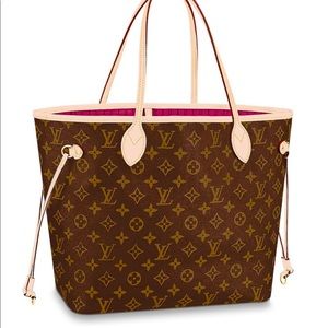 Louis Vuitton Neverfull MM with pink lining